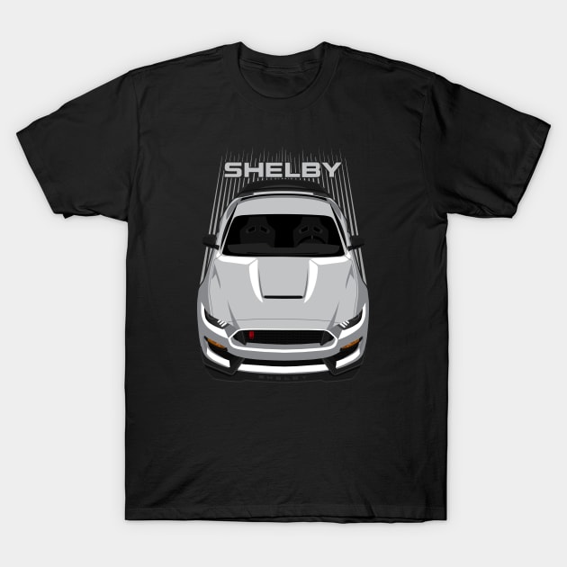 Ford Mustang Shelby GT350R 2015 - 2020 - Silver T-Shirt by V8social